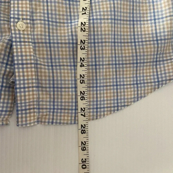 Jack Maverick Soft Blue Plaid Long Sleeve Men’s‎ Dress Shirt Button Size L Large - Picture 11 of 13
